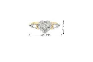 10K Gold 0.17 CTW Diamond Ring
