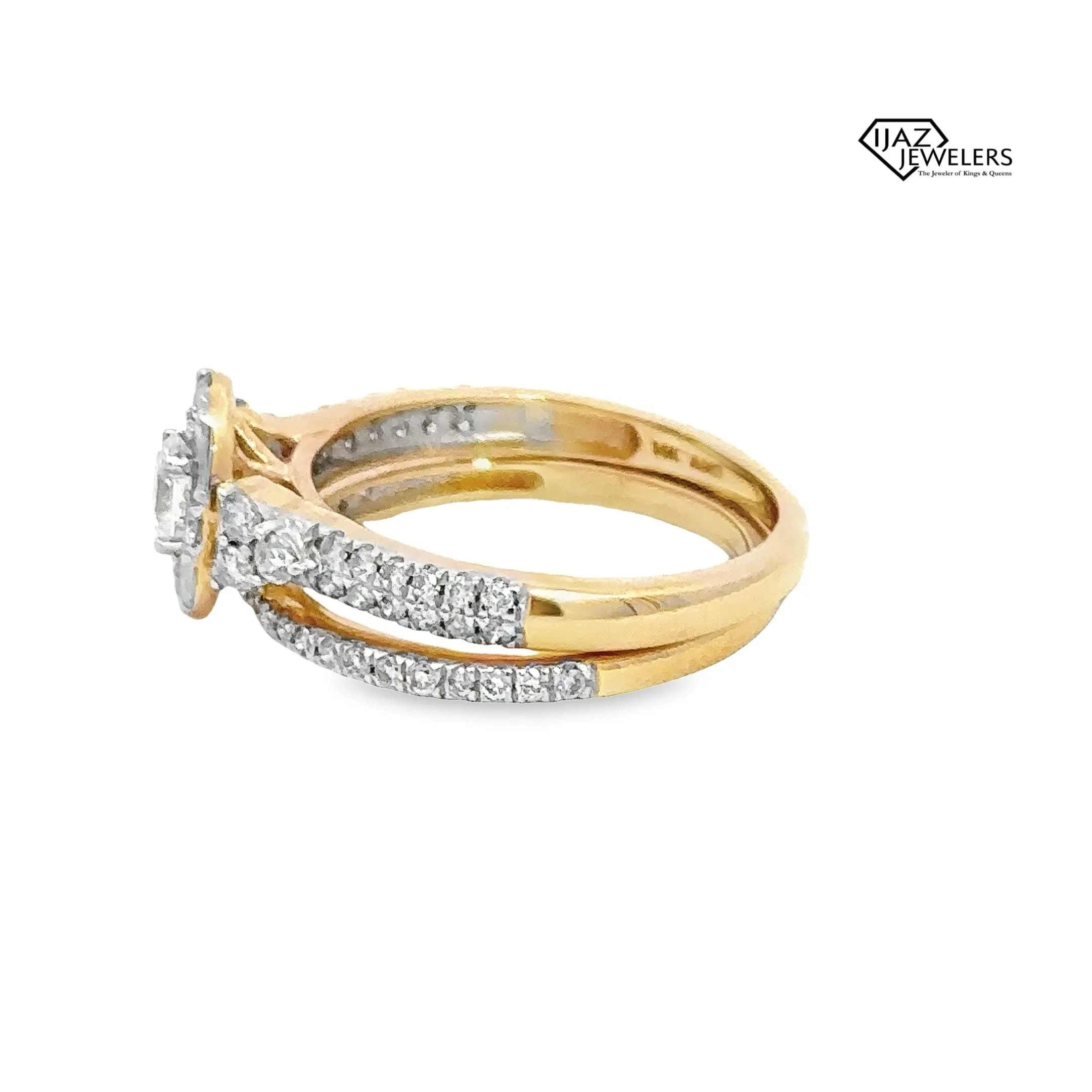 14K Gold 1.00 CTW Diamond Ladies Wedding Set