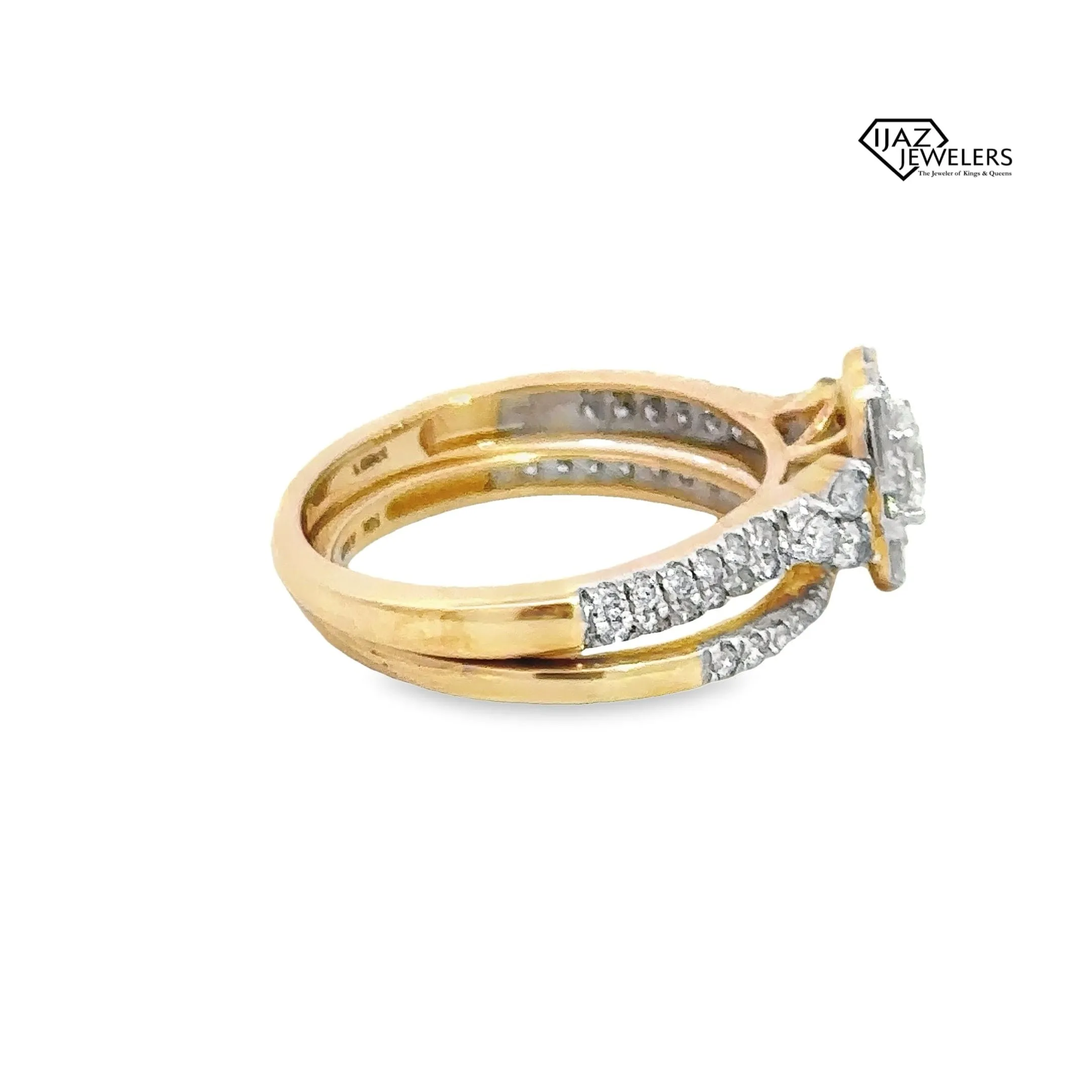 14K Gold 1.00 CTW Diamond Ladies Wedding Set