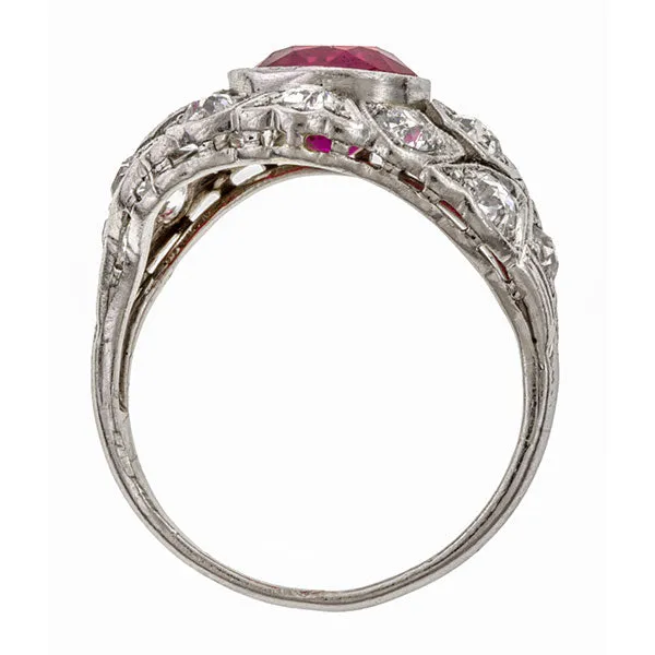 Art Deco Ruby & Diamond Ring