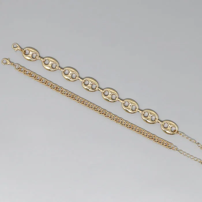 Assorted Chain Bracelet Set