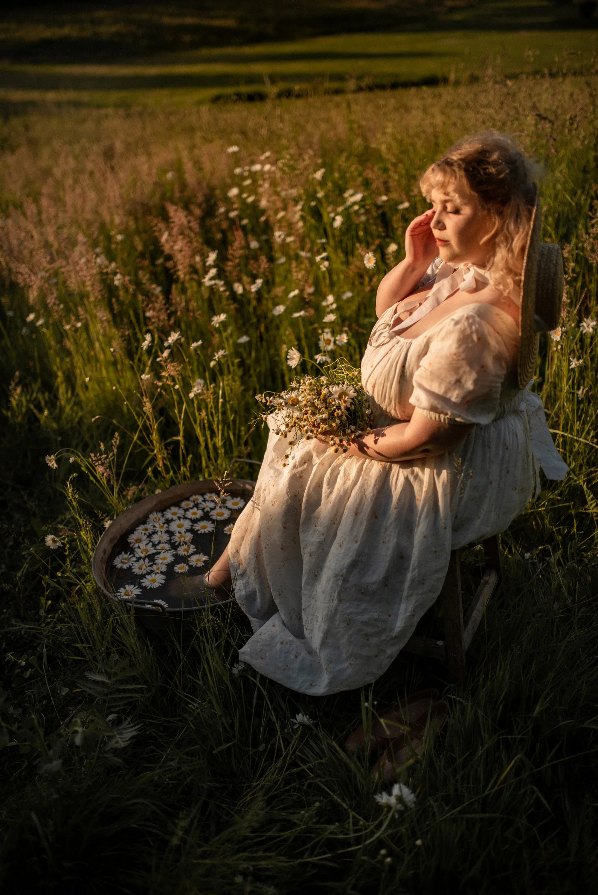 BERGAMOTE 20 |Floral Linen Dress