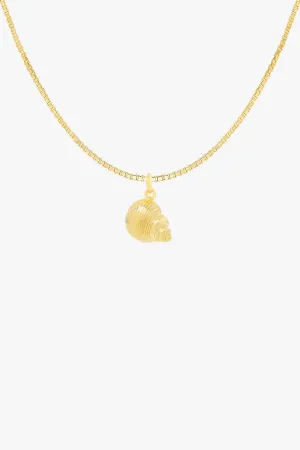 Crown Shell Necklace Gold Plated