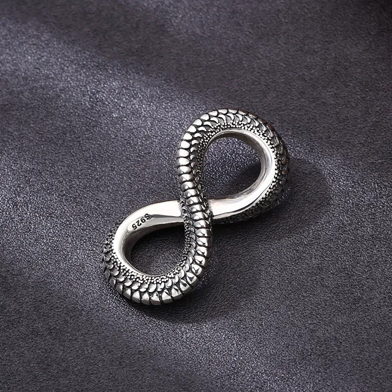 Fashion Sterling Silver Infinite Pendant