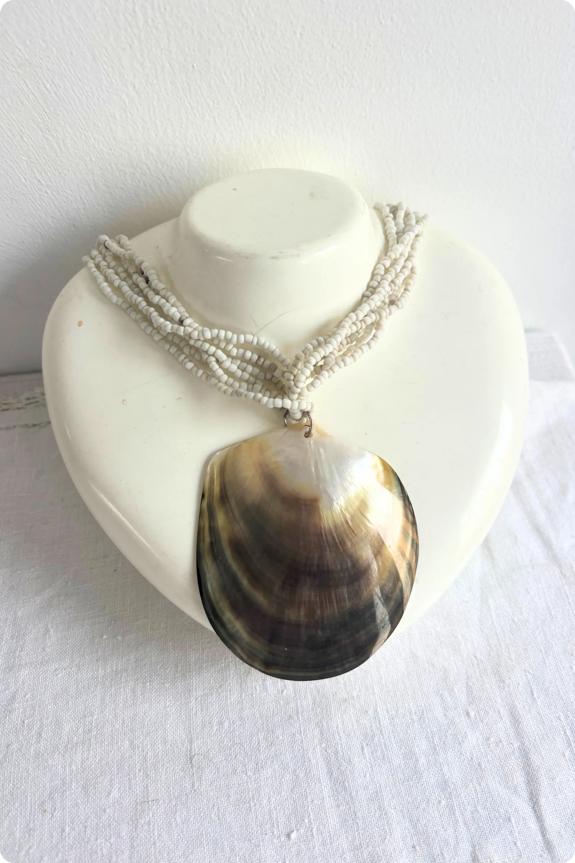 Giant shell statement necklace