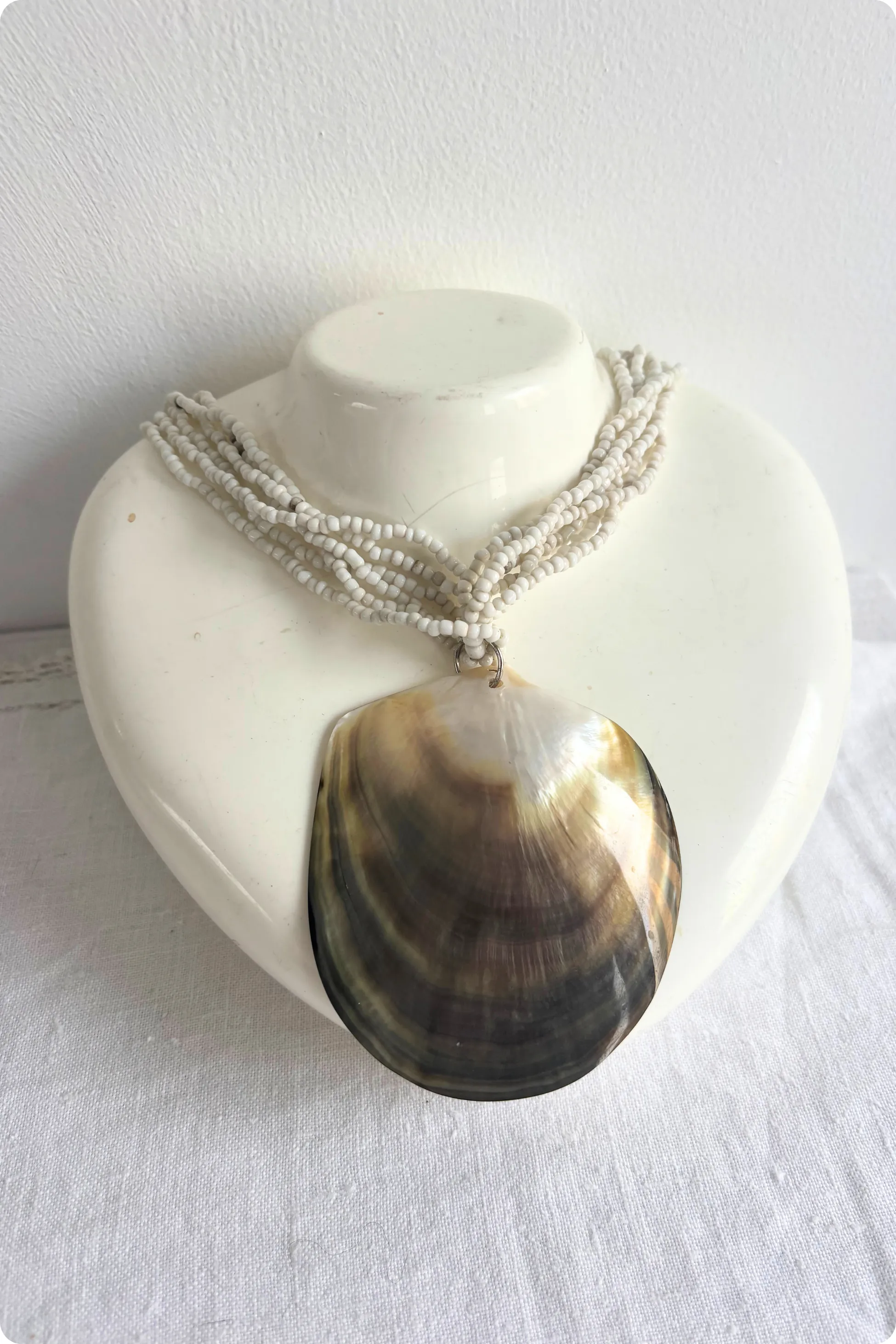 Giant shell statement necklace