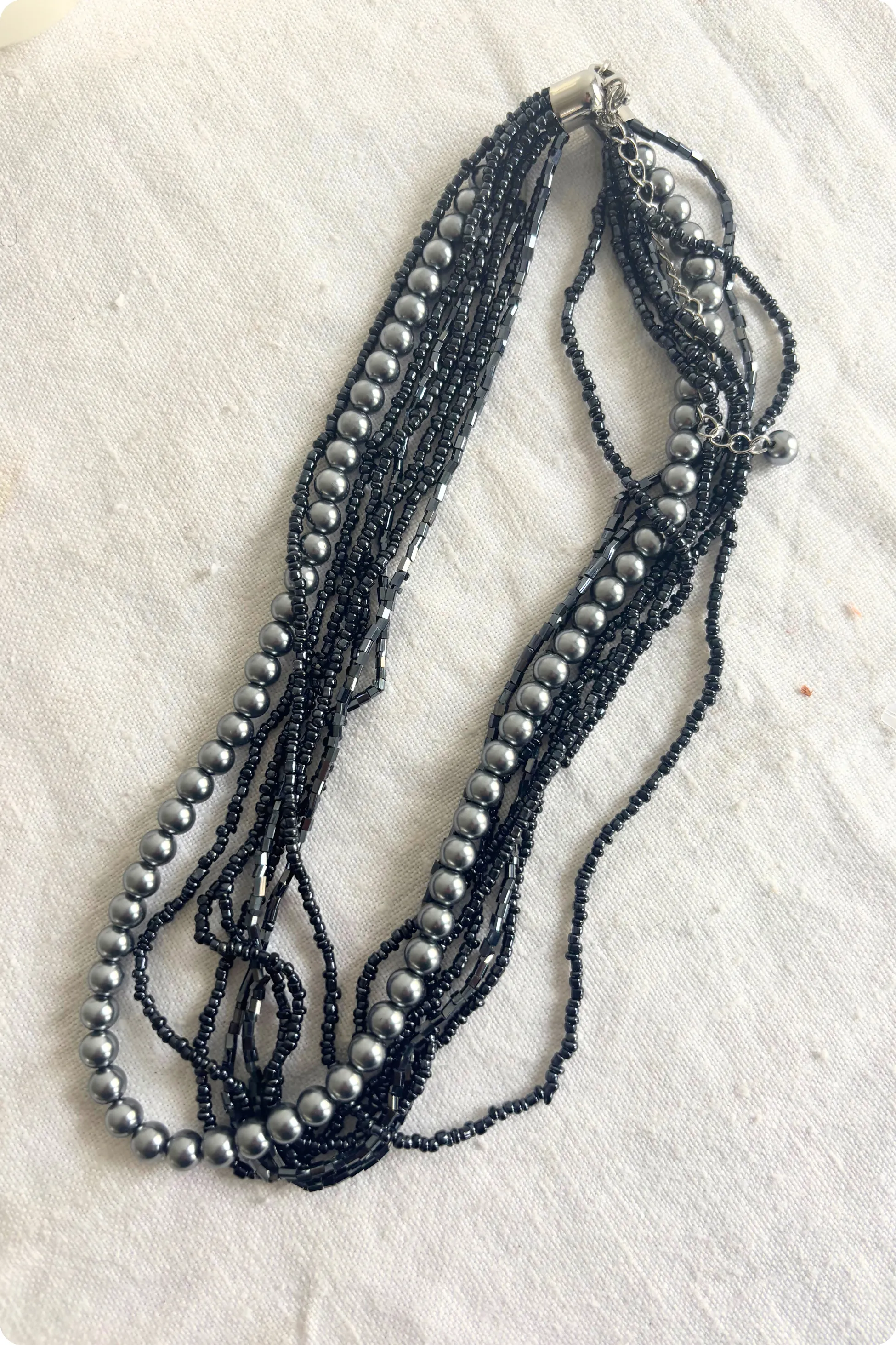 Glass bead necklace