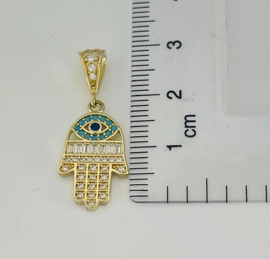 Hand with eye pendant