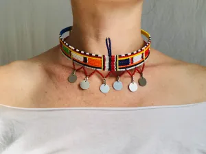 Masaai Beaded Choker Necklace
