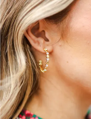 Michelle McDowell Gianna Medium Gold Hoops