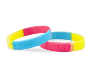 Pansexual PRIDE Silicone Bracelets
