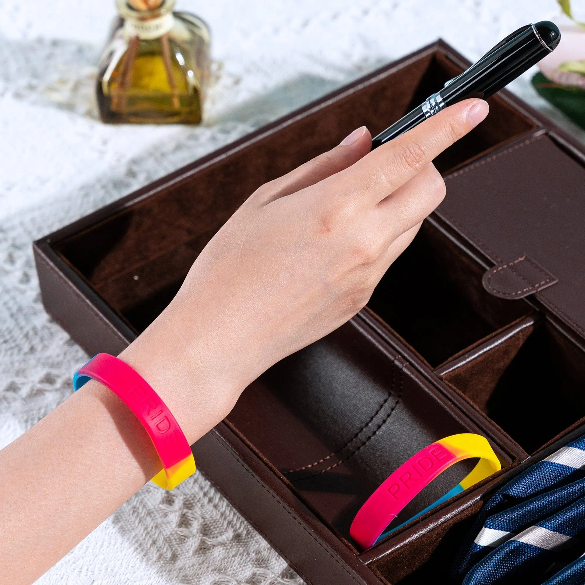 Pansexual PRIDE Silicone Bracelets