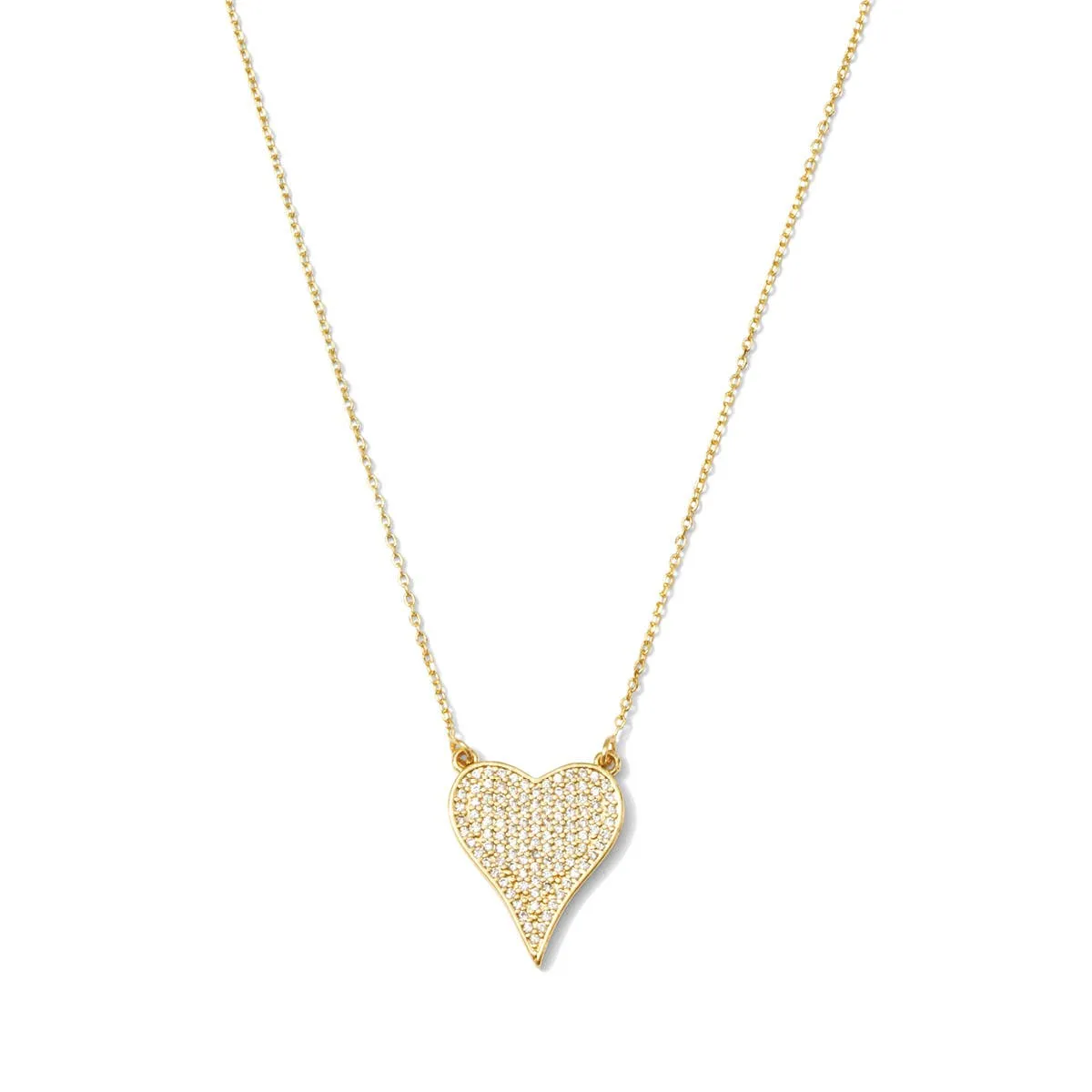 Pave Heart Necklace