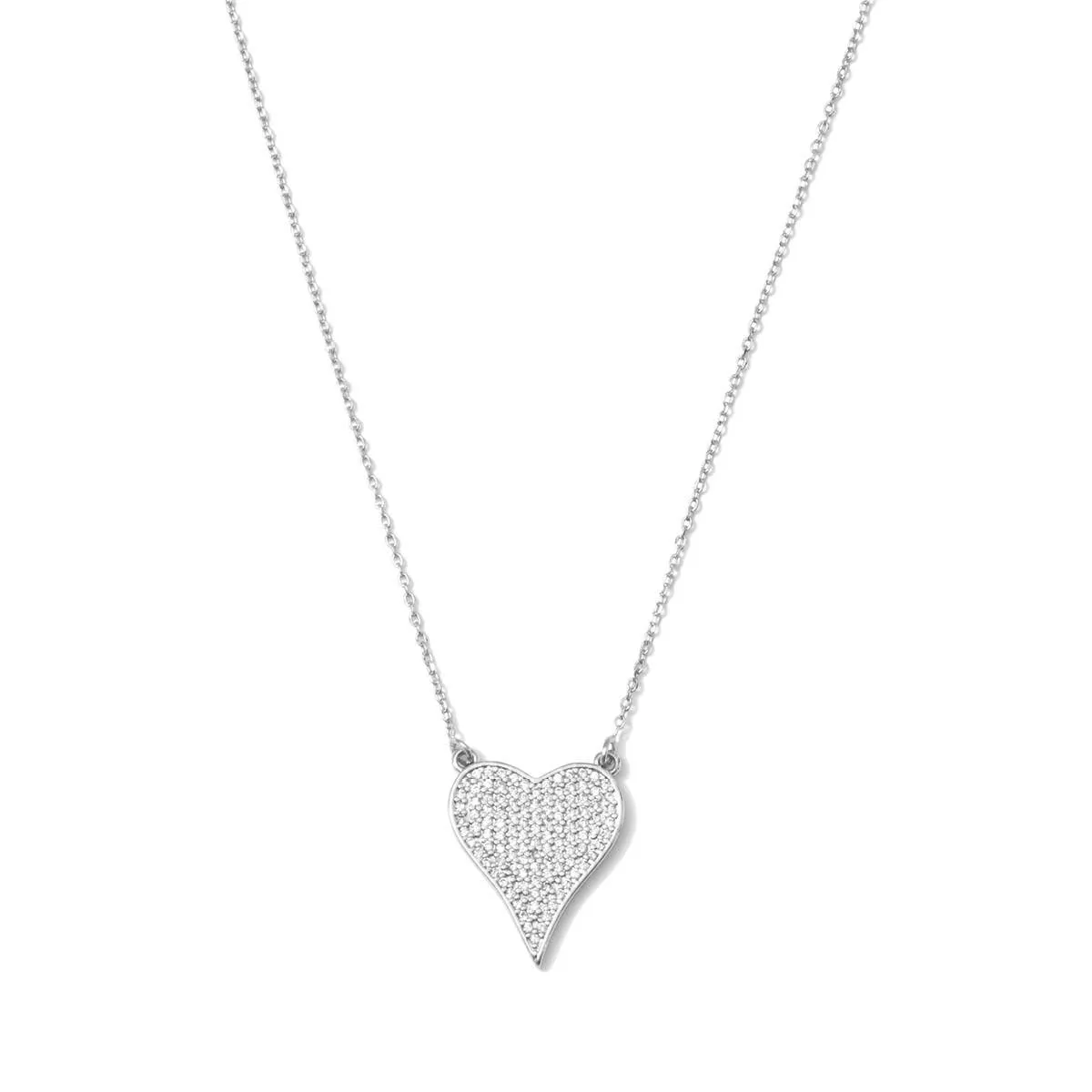 Pave Heart Necklace