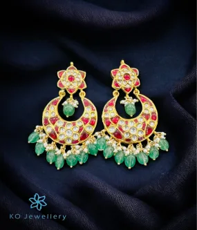 The Silver Kundan Earrings