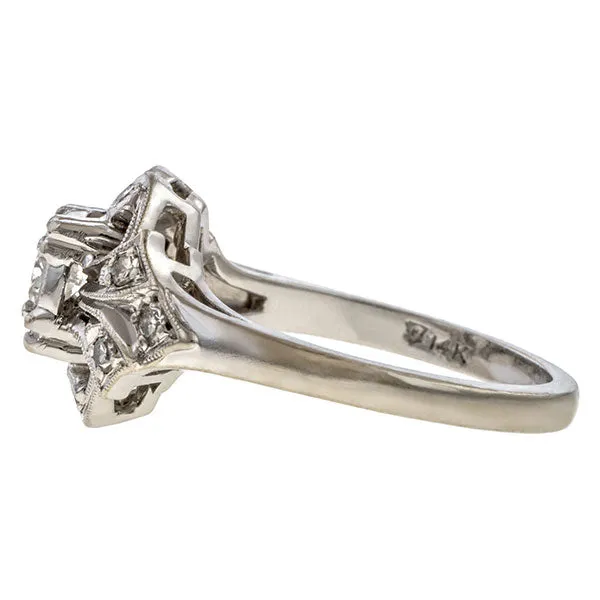 Vintage Diamond Ring, RBC 0.20ct.