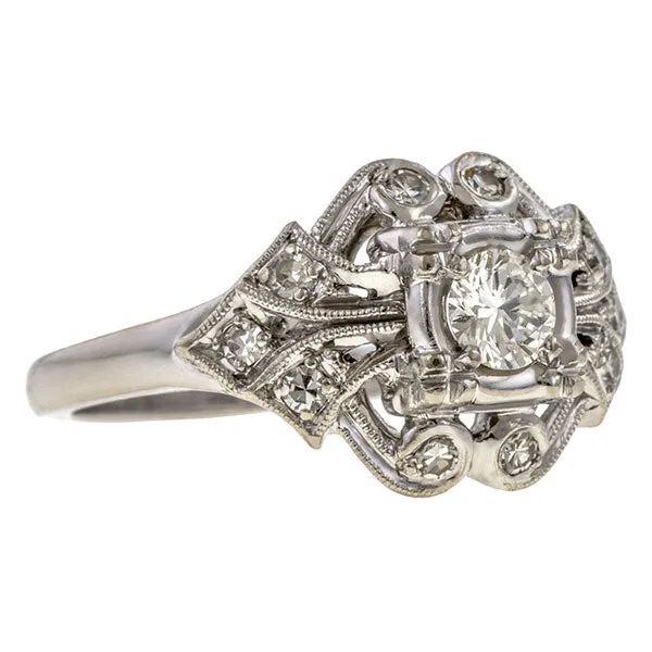 Vintage Diamond Ring, RBC 0.20ct.